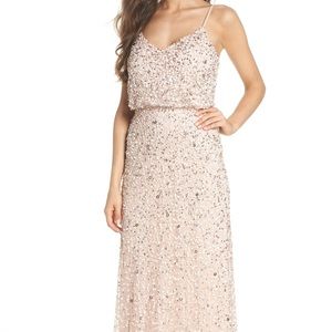 Size 6 Adrianna Papell Sequined a blouson gown